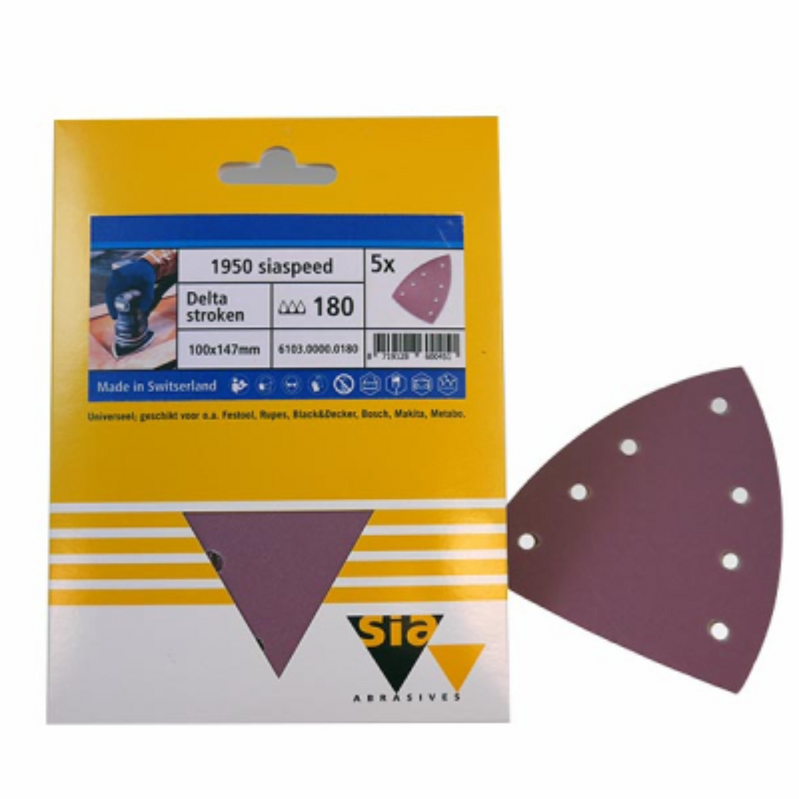 Sia 1950 Delta Schuurpapier 100x147mm P240 5 stuks