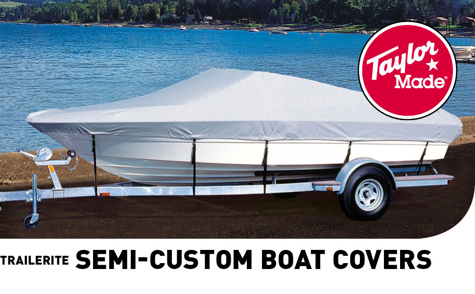 Taylor Made Bootsabdeckung Angelboot - Trailerite Hot Shot - trailerbar - Grau - 370-400 x 157 cm