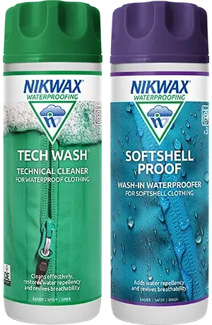 Nikwax Twinpack Tech Wash/Softshell Proof 300 ml