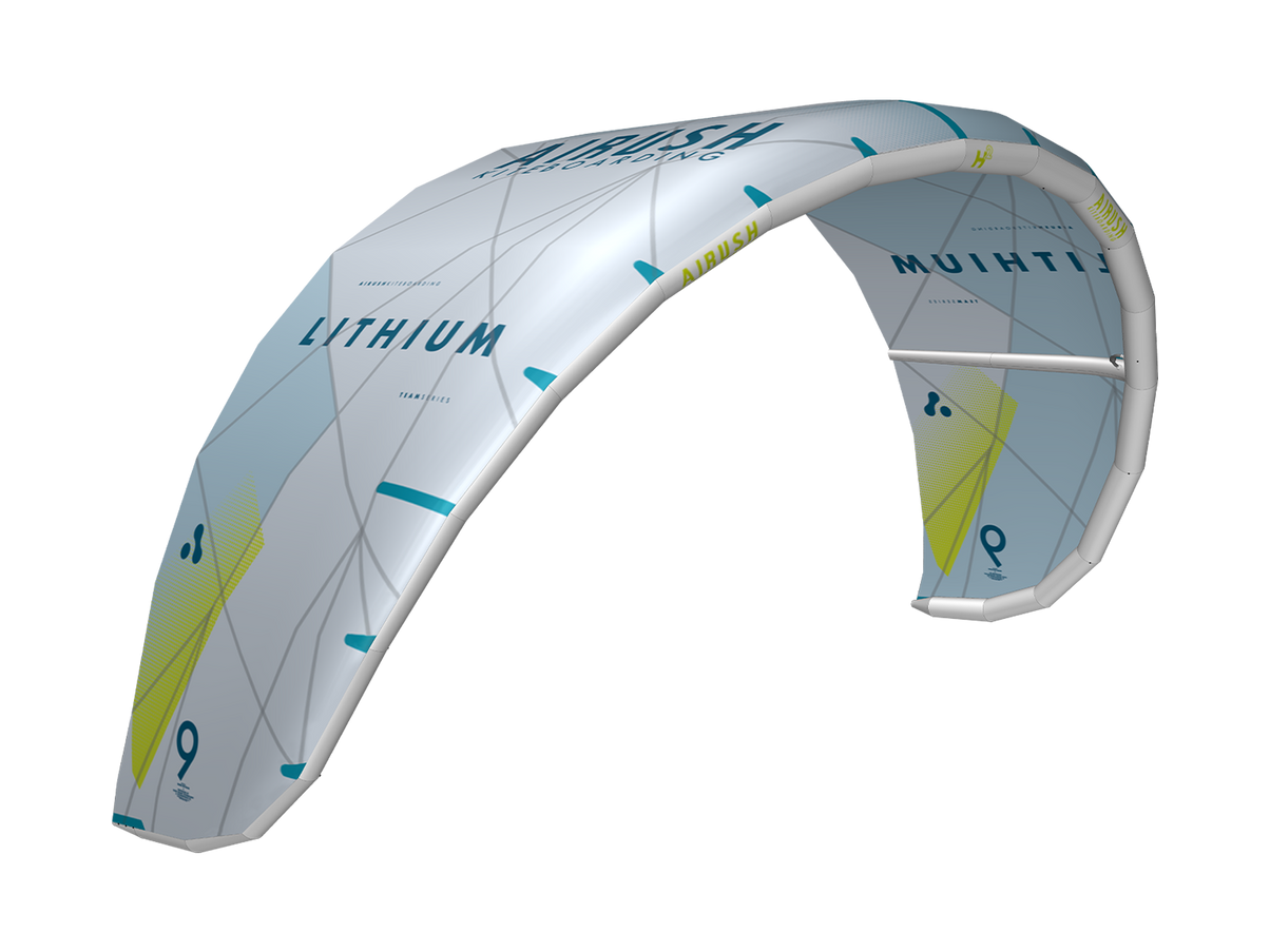 Airush Kite Lithium Team V14 Ice Bleu and Gray