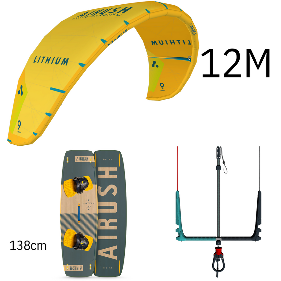Airush Kitesurf Set Lithium V14 12M Geel