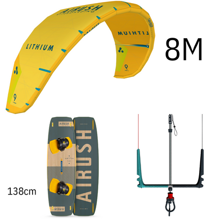 Airush Kitesurf Set Lithium V14 8M Geel