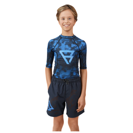 Brunotti Rashguard Jongens Waveguardy-AO Blauw