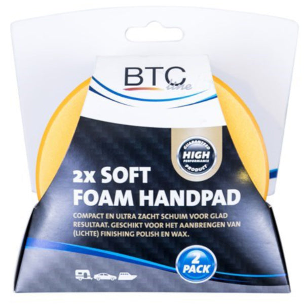 BTC Line Blue Soft Foam Handpads 2 stuks