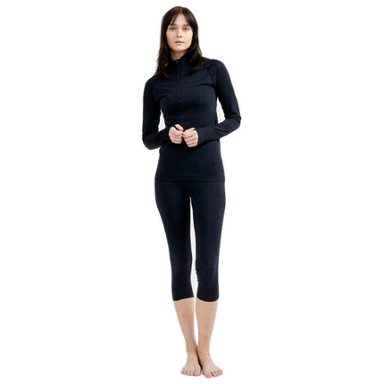Craft Craft Thermoshirt Active Comfort Halve Rits Dames Zwart