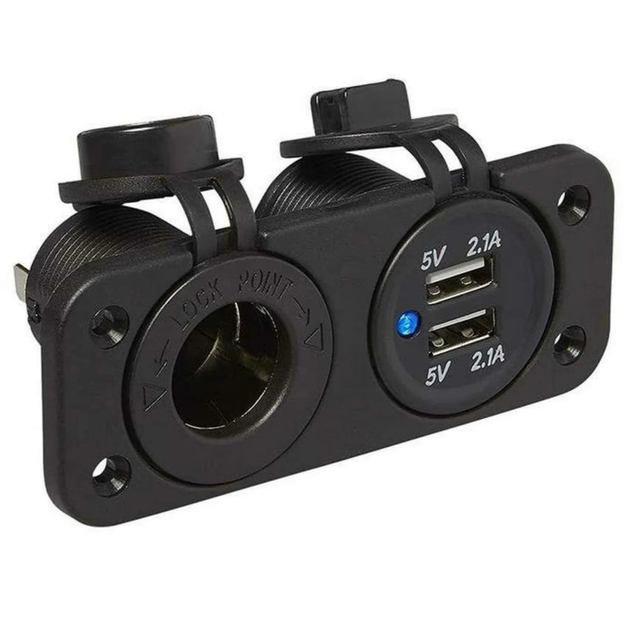 EvoNautic Doppelte USB-Steckdose 12V