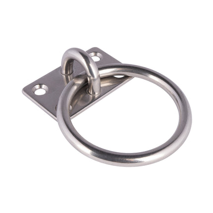 EvoNautic Aanlegring RVS 10 mm plaat 60x50mm
