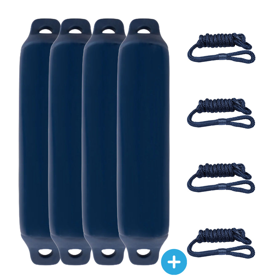 EvoNautic Fender/Stootwillen Pakket 42 x 10 cm Donkerblauw
