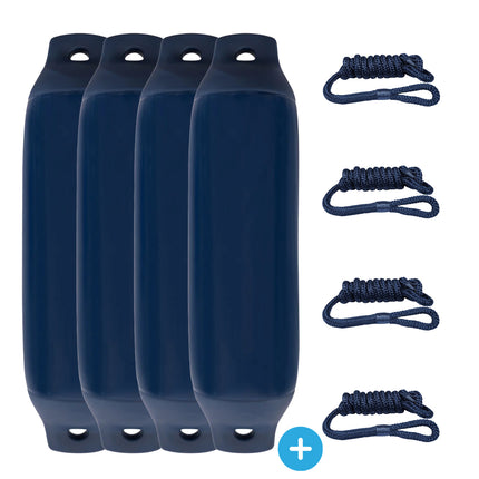 EvoNautic Fender/Stootwillen Pakket 60 x 16 cm Donkerblauw