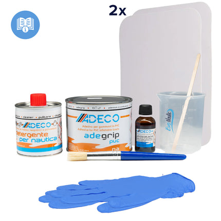 EvoNautic SUP Reparatie Set PVC Compleet Wit 125 ml