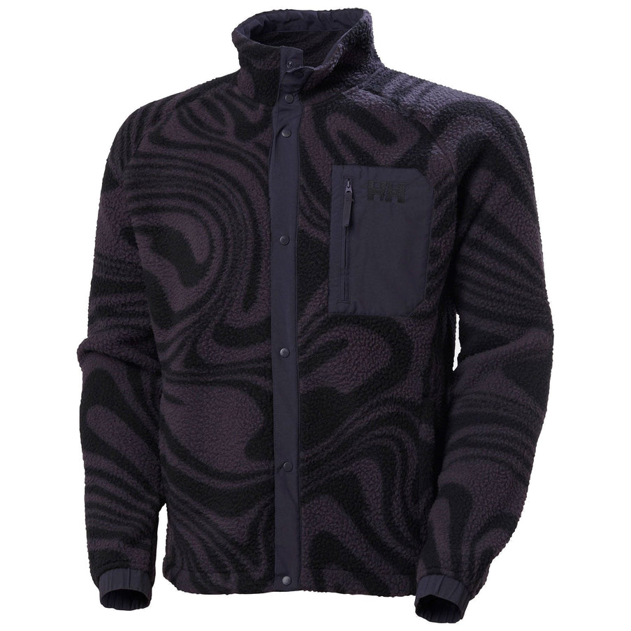 Helly Hansen Fleece Heren Panorama Print Zwart