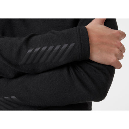 Helly Hansen Helly Hansen LIFA Merino Midweight Thermoshirt Crew Dames  Zwart