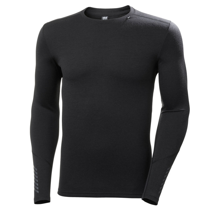 Helly Hansen LIFA Merino Midweight Thermoshirt Crew Heren Zwart