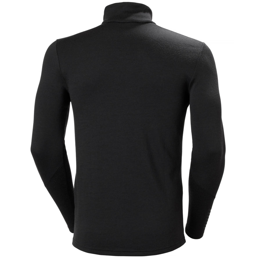 Helly Hansen LIFA Merino Midweight Thermoshirt Halve Rits Heren Zwart