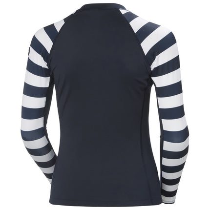 Helly Hansen Rashguard Dames Donkerblauw/Wit