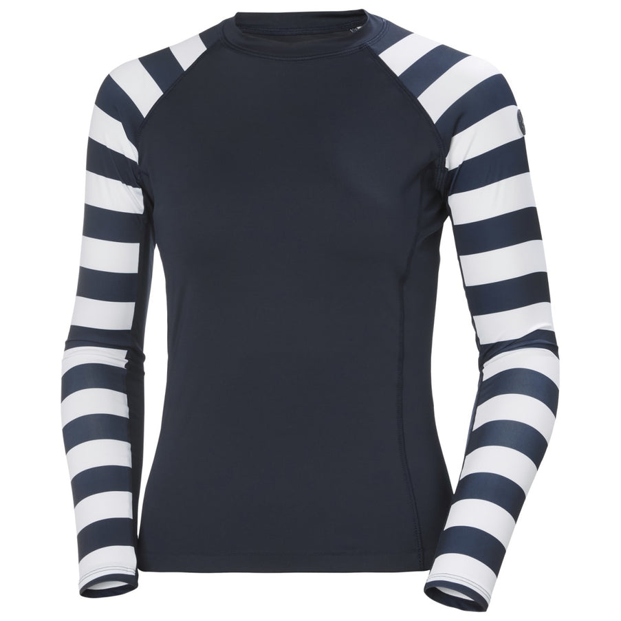 Helly Hansen Rashguard Dames Donkerblauw/Wit