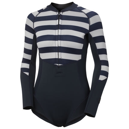 Helly Hansen Rashguard Zwemsuit Dames Donkerblauw/Wit