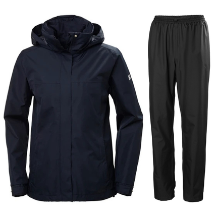 Helly Hansen Regenanzug Damen Aden Dunkelblau/Schwarz