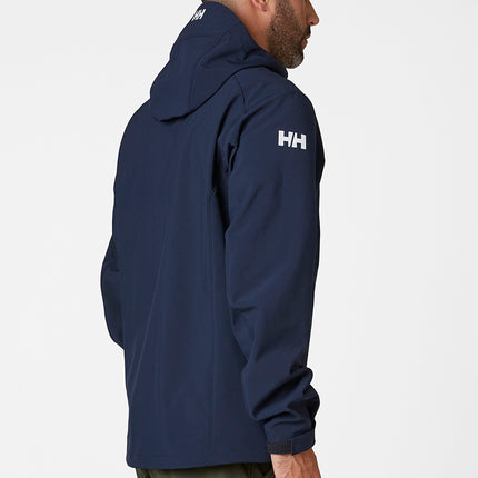 Helly Hansen Softshell Jas Heren Paramount met Capuchon Donkerblauw
