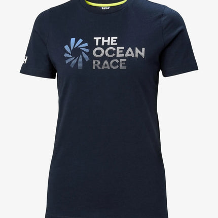 Helly Hansen T-shirt Dames Ocean Race Donkerblauw V