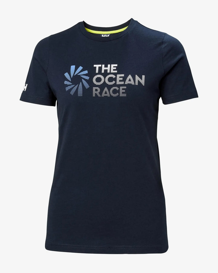 Helly Hansen T-shirt Dames Ocean Race Donkerblauw V