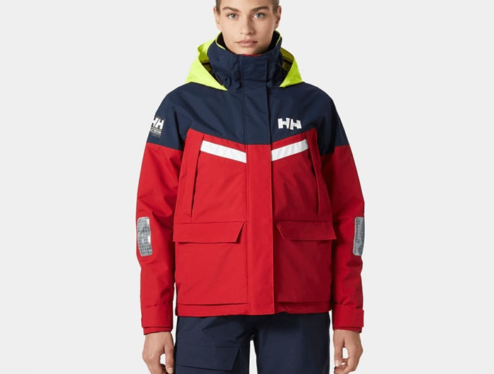 Helly Hansen Zeiljas Dames Pier 4.0 Rood/Donkerblauw