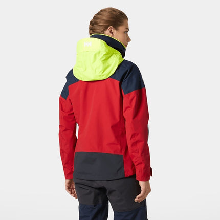 Helly Hansen Zeiljas Dames Pier 4.0 Rood/Donkerblauw