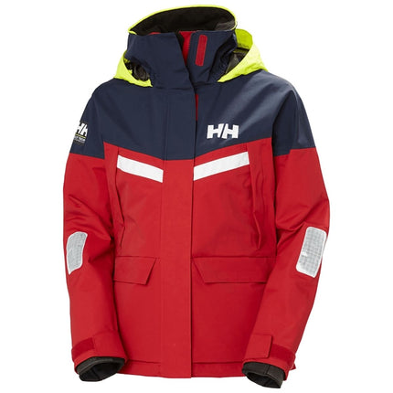 Helly Hansen Zeiljas Dames Pier 4.0 Rood/Donkerblauw