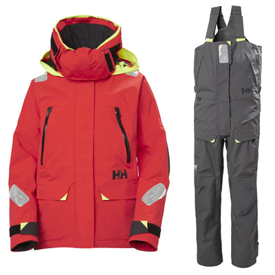 Helly Hansen Segelanzug Damen Skagen Rot/Schwarz