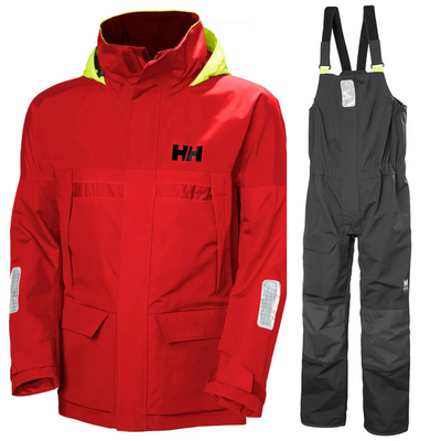 Helly Hansen Segelanzug Herren Pier 4.0 Signalrot/Schwarz