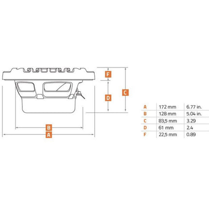 Hertz Marine HBX 6.5 Waterdichte Speaker 90W Zwart