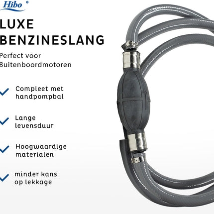 HIBO Luxus-Benzinschlauch 2 Meter für Außenbordmotor