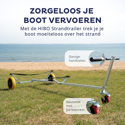 HIBO Rubberboot Strandtrailer Demontabel