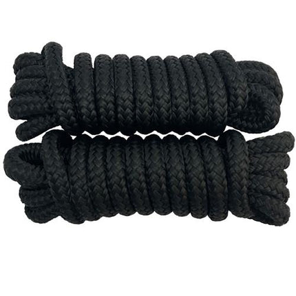 Hollex Fenderleine 8 mm 1,5 m 16-fach 2 Stück Schwarz