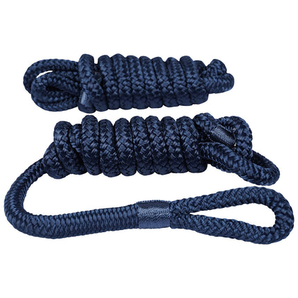 Hollex Fenderlijn 8 mm 2.5 m 16-strengs 2 stuks Donkerblauw