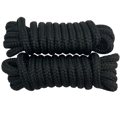 Hollex Fenderlijn 8 mm 2.5 m 16-strengs 2 stuks Zwart