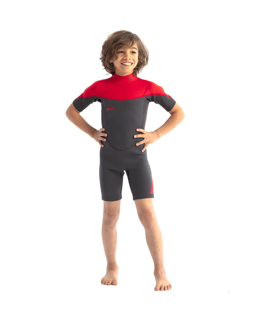 JOBE JOBE Shorty Wetsuit Kind Boston 2mm Rood