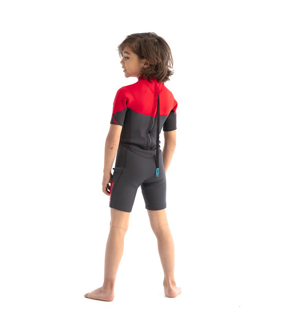 JOBE JOBE Shorty Wetsuit Kind Boston 2mm Rood