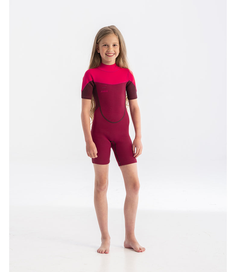 JOBE Shorty Wetsuit Kind Boston 2mm Roze