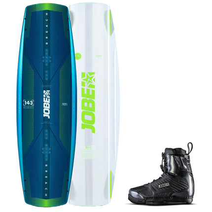 JOBE Wakeboard Breach 143 met Wakeboard Bindingen Nitro
