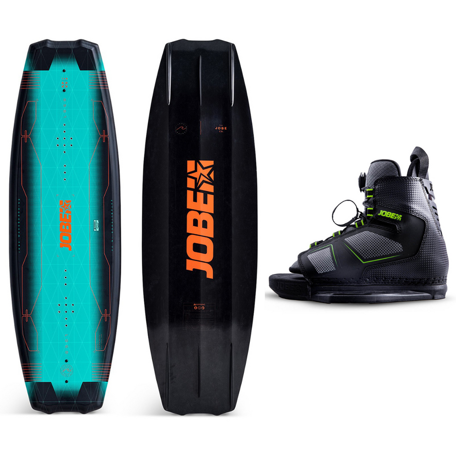 JOBE Wakeboard Logo met Wakeboard Bindingen Unit