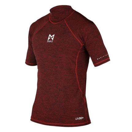 Magic Marine Lycra Shirt Dames Korte Mouw Cube Rood