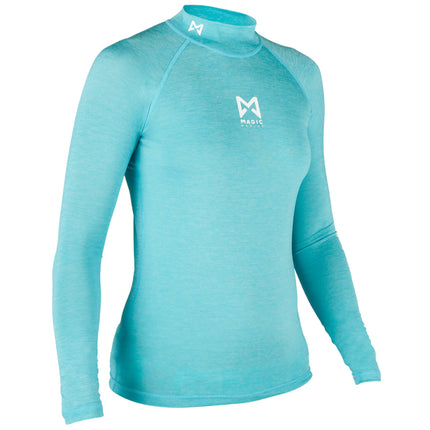 Magic Marine Lycra Shirt Dames Lange Mouw Cube Blauw