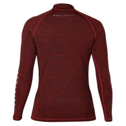 Magic Marine Lycra Shirt Dames Lange Mouw Cube Rood