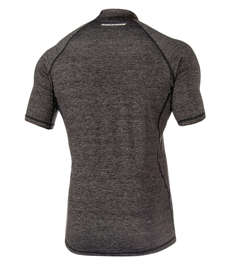 Magic Marine Lycra Shirt Korte Mouw Heren Cube Zwart