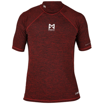 Magic Marine Lycra Shirt Unisex Cube Korte Mouw Rood