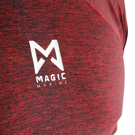 Magic Marine Lycra Shirt Unisex Cube Lange Mouw Rood