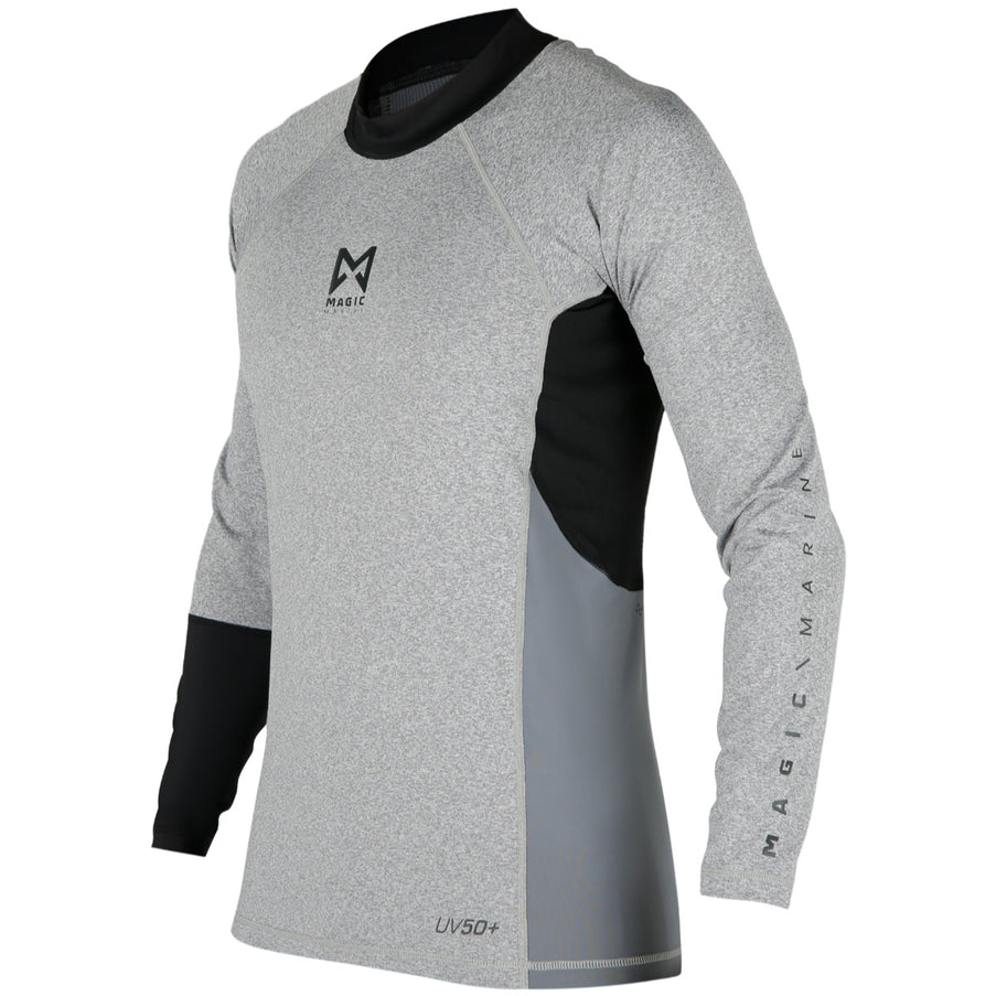 Magic Marine Magic Marine Lycra Shirt Heren Lange Mouw Energy Grijs