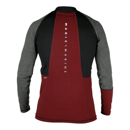 Magic Marine Magic Marine Lycra Shirt Heren Lange Mouw Energy Rood