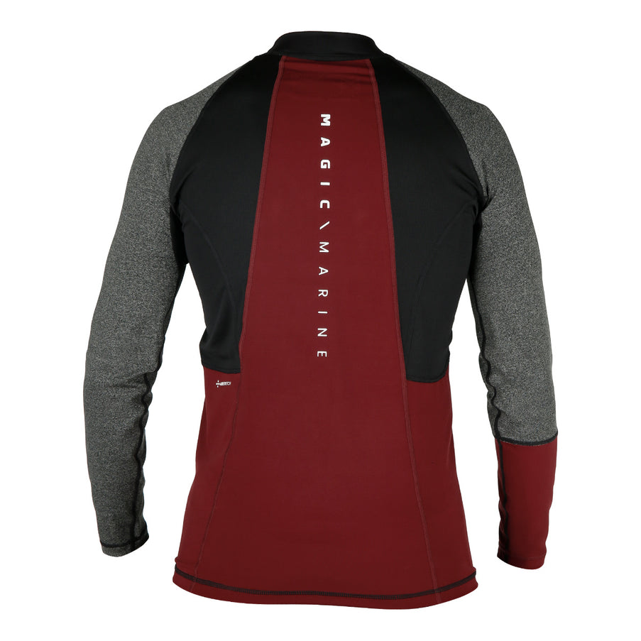 Magic Marine Magic Marine Lycra Shirt Heren Lange Mouw Energy Rood
